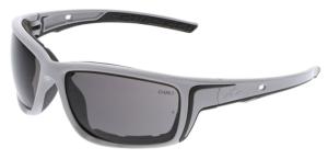 MCR Safety SR522PF Swagger SR5 Series Foam Lined Safety Glasses, MAX6 Anti-Fog Lenses, Spoggle Strap Slot on Temples, Gray, One Size, SR522PF