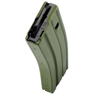 Duramag Speed Rifle Magazine, 5.56, .223, 300BLK, 10-Round, Anodized T360 Coatin, OD Green, 10rd, 3023008175CPDL10-10RD