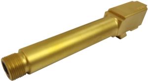 XTS Pistol Barrel Threaded, Glock 19 Gen 1-5, 9mm Luger, 1-10 Twist, 1/2x28 Thread, Tin, Gold, One Size, G19-BART-G