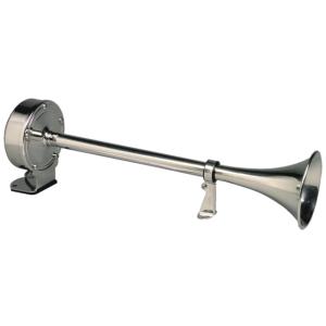 Schmitt & Ongaro Marine Deluxe SS Single Trumpet Horn - 12V, 10027