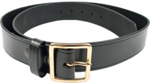 Gould & Goodrich Pants Garrison Belt, Size 48 - Nickel Buckle, Black, B52-48