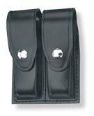 Gould & Goodrich H627-7CL Double Magazine Case, Hi-Gloss, Nickel Snap - For Glock 17/19/22 & Similar