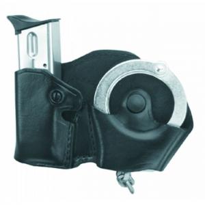 Gould & Goodrich B841 Cuff/Mag Case w/Belt Loops, Black, Left Hand - Beretta 83/85