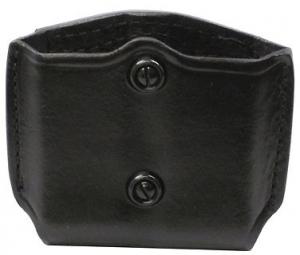 Gould & Goodrich B851-3 Double Magazine Case with Belt Loops, Black Leather - Single Stack B851-3