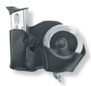 Gould & Goodrich B871 Cuff/Magazine Paddle Case, Black, Right Hand - For Glock 17/19, H&K USP & Similar