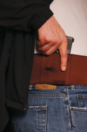 Gould & Goodrich The Body Guard Waist Holster, 50-54 in, Tan - Medium-Large Revolvers
