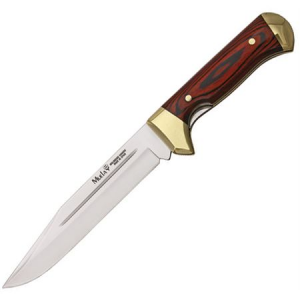 Muela Knives 93150 Folding Bowie Linerlock Fixed Blade Knife with Wood Handle