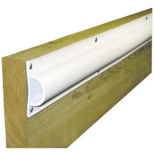 Dock Edge Standard D PVC Profile 16ft Roll - White, 1190-F
