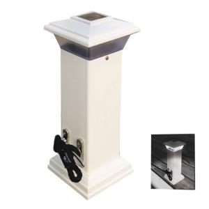 Dock Edge Solar Dock Light w/SS Mooring Cleat 12 Cleatlite, 96-250-F