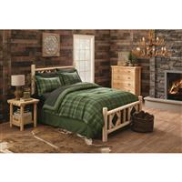 CASTLECREEK Diamond Cedar Log Bed, Queen