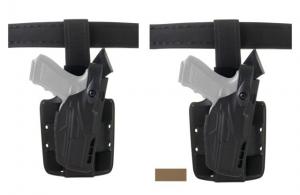Safariland Model 7304 7TS ALS/SLS Drop-Leg Holster, Glock 17/22/31, Left Hand, STX Plain Black, 7304-83-412