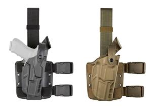 Safariland Model 7304 7TS ALS/SLS Drop-Leg Holster, Glock 19/23/32, Left Hand, STX Plain Black, 7304-283-412