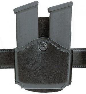 Safariland 572 Concealment Magazine Holder, Paddle, Double - Plain Black, Ambidextrous 572-83-2