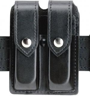 Safariland 77 Double Handgun Magazine Pouch - Basket Black, Ambidextrous - S&W 1006 & Similar