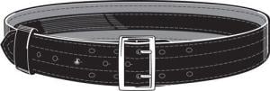 Safariland 87V Suede Lined Belt, w/ Hook and Loop System 87V-XX-6 - Size - 32 in