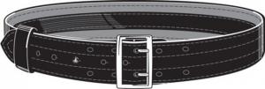 Safariland 87V Suede Lined Belt, w/ Hook and Loop System 87V-XX-8B - Size - 32 in