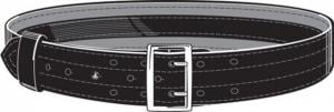 Safariland 87V Suede Lined Belt, w/ Hook and Loop System 87V-XX-8B - Size - 44 in
