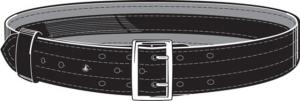 Safariland 87V Suede Lined Belt, w/ Hook and Loop System 87V-XX-8B - Size - 46 in
