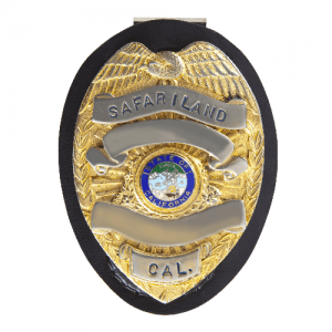Safariland 7350-03 Teardrop Clip-On Badge Holder | Leather | LAPoliceGear.com