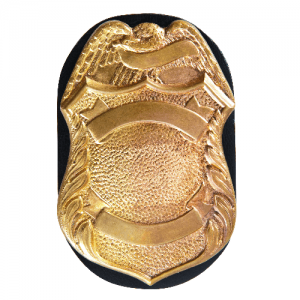 Safariland 7350-04 Oval Clip-On Badge Holder | Leather | LAPoliceGear.com
