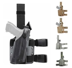 Safariland 6304 ALS/SLS Drop-Rig Tactical Holster, FDE Brown, 6304-68325-551
