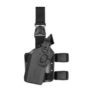 Safariland Model 7305RDS ALS/SLS Tactical Drop Leg Holster, Glock 17 w/ Light, Left, Black, 1323687