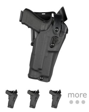 Safariland 6365RDS ALS/SLS Low-Ride Level lll Retention Duty Holster, Glock 19/19X/23/45, Streamlight TLR-7, Left, STX Tactical, Black, 1333013