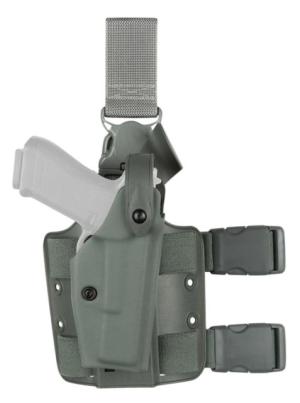 Safariland 6005 SLS Tactical w/ Quick Release Leg Harness Holster, Taser X26, Left Hand, Tactical, Foliage Green, 6005-64-542