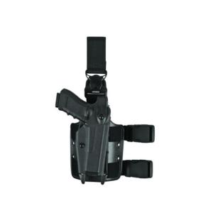 Safariland Double Strap w/ Quick Release Leg Shroud Holster, Foliage Green, 6005-6-543