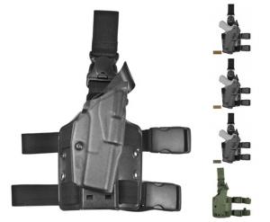 Safariland Model 6355 ALS Drop-Leg Holster, Glock 17/22/31 w/ITI M3 Light, Right Hand, STX Tactical Black, 6355-832-131