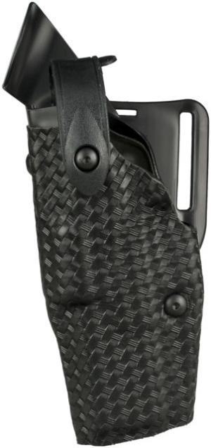 Safariland Model 6360 ALS/SLS Mid-Ride Level-III Duty Holster, Left Hand, Black, 6360-2832-82