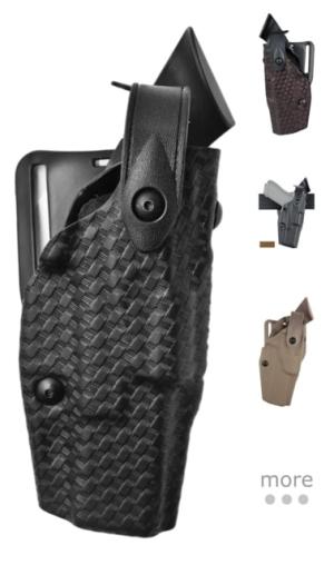 Safariland Model 6360 ALS/SLS Mid-Ride Level-III Duty Holster, Glock 19/23/32, Right Hand, Hi-Gloss Black, 6360-283-91