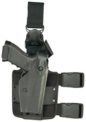 Safariland Legshroud w/ Harness Holster, Black, 6005-6-123-MS22