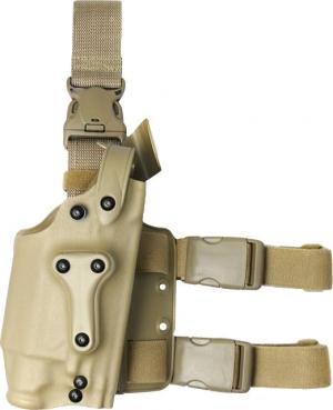 Safariland 6035 SLS Military Tactical Holster w/Q.R., Beretta 92F/M9 Rails or No Rails w/ITI Mount For Most Lights or Laser Combo, STX Flat Dark Earth, Right Hand, 6035-7312-551