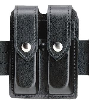 Safariland Double Mag Pouch w/Flap B/W Black For Glock 17 78-83-4B