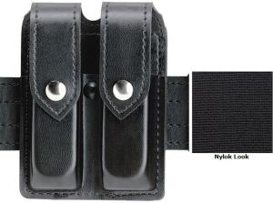 Safariland Double Mag Pouch w/Flap Nylok Black For Glock 17 78-83-22PBL