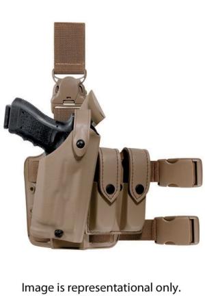 Safariland 6005 SLS SIG Sauer Tactical Holster w/Quick Release, Sig Sauer220/226, Coyote Brown, Right Hand, No Rails, 6005-77-761
