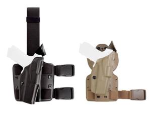 Safariland 6354 ALS Open Top Tactical Thigh Holster, SIG Sauer P320, SureFire X300U, Right, STX Plain, FDE Brown, 6354-4502-551