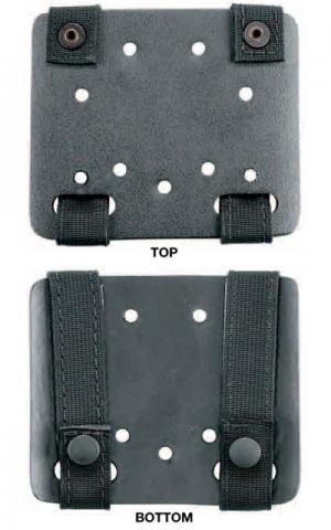 Safariland 6004-8 Sm Molle Adapter Plate 4in.X 5in., STX Tactical Black, 6004-8-13