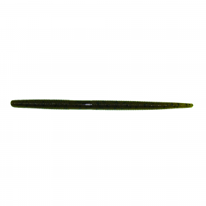 Yamamoto Thin Senko Stick Soft Lure 5" 10pk - Green Pumpkin w/Large Black Flake