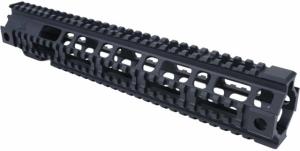 AT3 Tactical Pro Series Free Float Quad Rail AR15 Handguards, 12.5in Rifle Length, Black, AT3-125-2