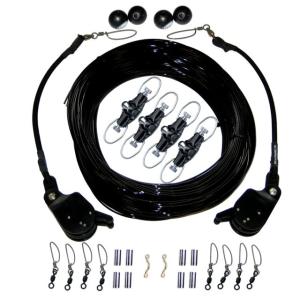 RUPP Marine Double Rigging Kit w/Lok-Ups & Nok-Outs - 260' Black Mono, CA-0175-MO