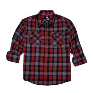 Hornady Gear 32193 Flannel Shirt Large Red/Black/Gray, Cotton/Polyester, Relax