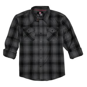 Hornady Gear Flannel Shirt - Men's, Large, Black/Gray, 32223