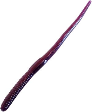 Chompers Drop Shot Worm, 1, 4in, Brown Purple Laminate, DS410-120