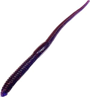 Chompers Shaky Worm Soft Bait, 6'', Brown Purple Laminate, NG6W20-120