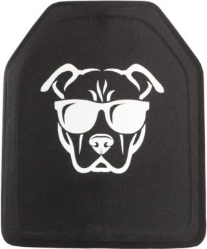 Guard Dog Body Armor Level IV Ceramic Plate, Black, 10x12, IVPLATE