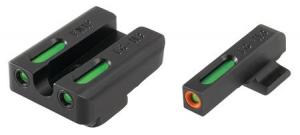 TruGlo Brite-Site TFX Pro Sight Set For FNH FNP-40/FNX-40/FNS-40, Including Compact Green Rear, Green With Orange Focus Lock Front Sight, TG13FN2PC