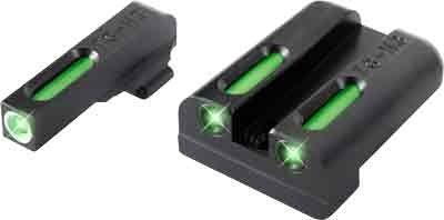 TruGlo Brite-Site TFX Sights For Walther PPS, Green Rear/Green With Focus Lock Front, TG13WA2A