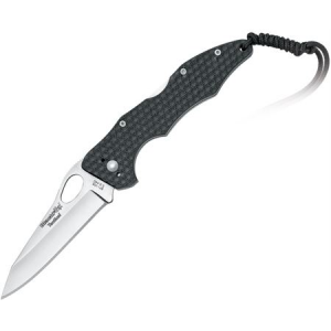 Blackfox Knives 105 Tactical Lockback Folding Pocket Stainless Tanto Blade Knife with Black Textured G-10 Handle